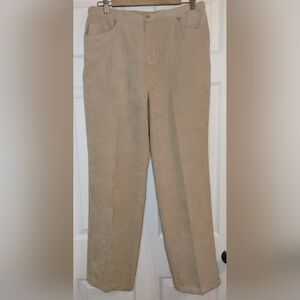 Pappagallo Lightweight Faux Suede Pants Camel color Size 10